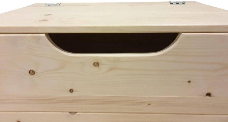 Sanderswoodworks Kick Speelgoedkist Vurenhout 90Lx50Dx50H cm hout