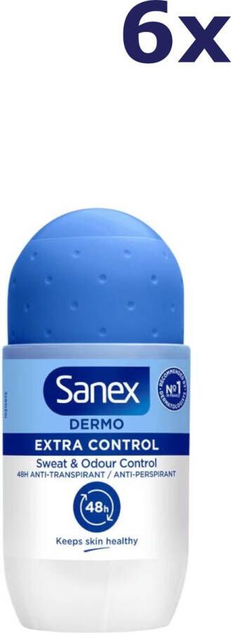 Sanex 6x deodorant Dermo Extra Control Roller 50 ML