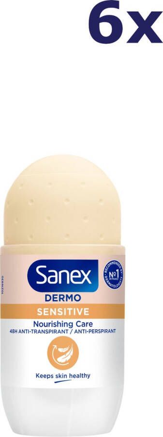 Sanex 6x Dermo Sensitive Deodorant Roller 50 ML