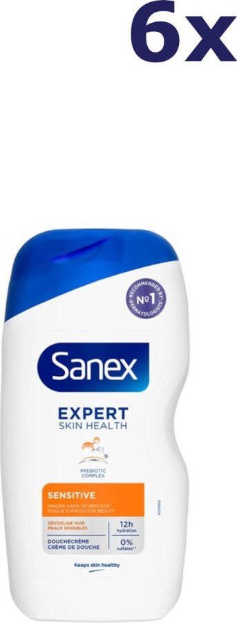 Sanex 6x Douchegel – Expert Skin Health Sensitive 400 ml