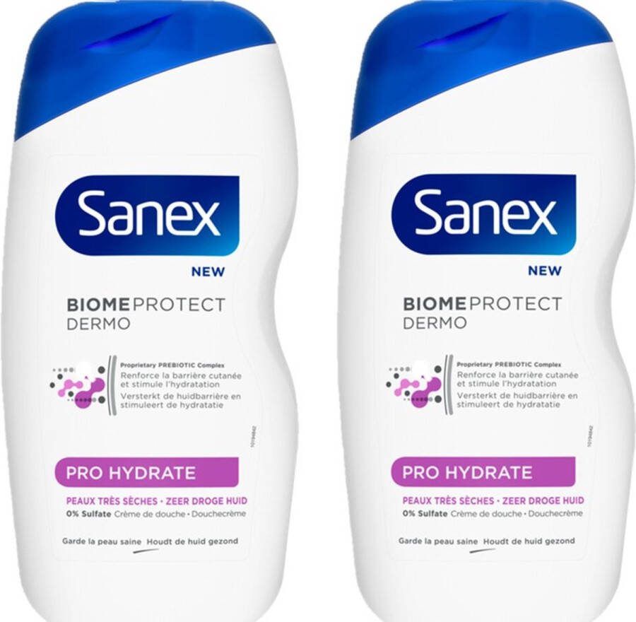 Sanex Douchegel Pro Hydrate 2 x 500 ml