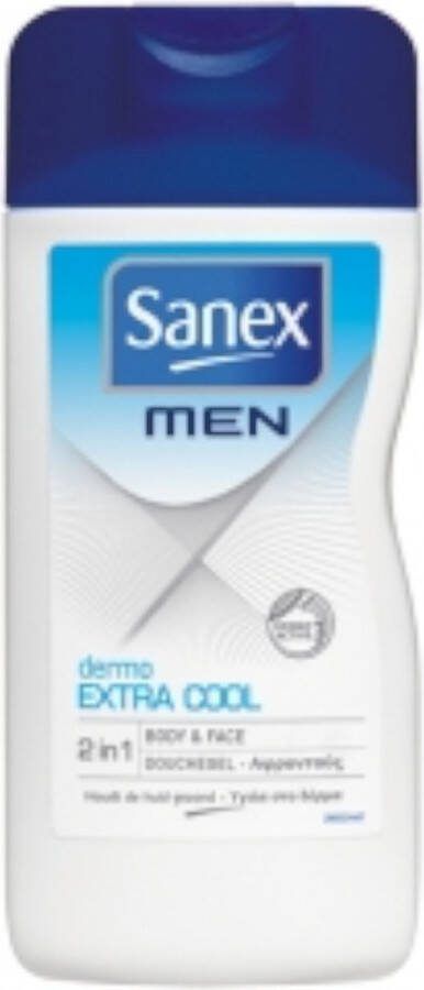 Sanex Men 2 in 1 Dermo Extra Cool 250 ml Douchegel