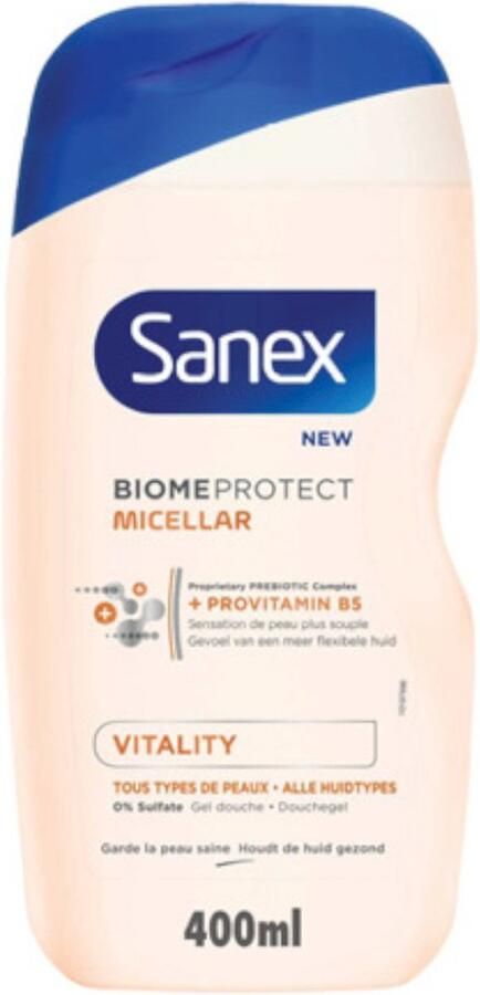 Sanex Douchegel 400ml biomeprotect micellar vitality