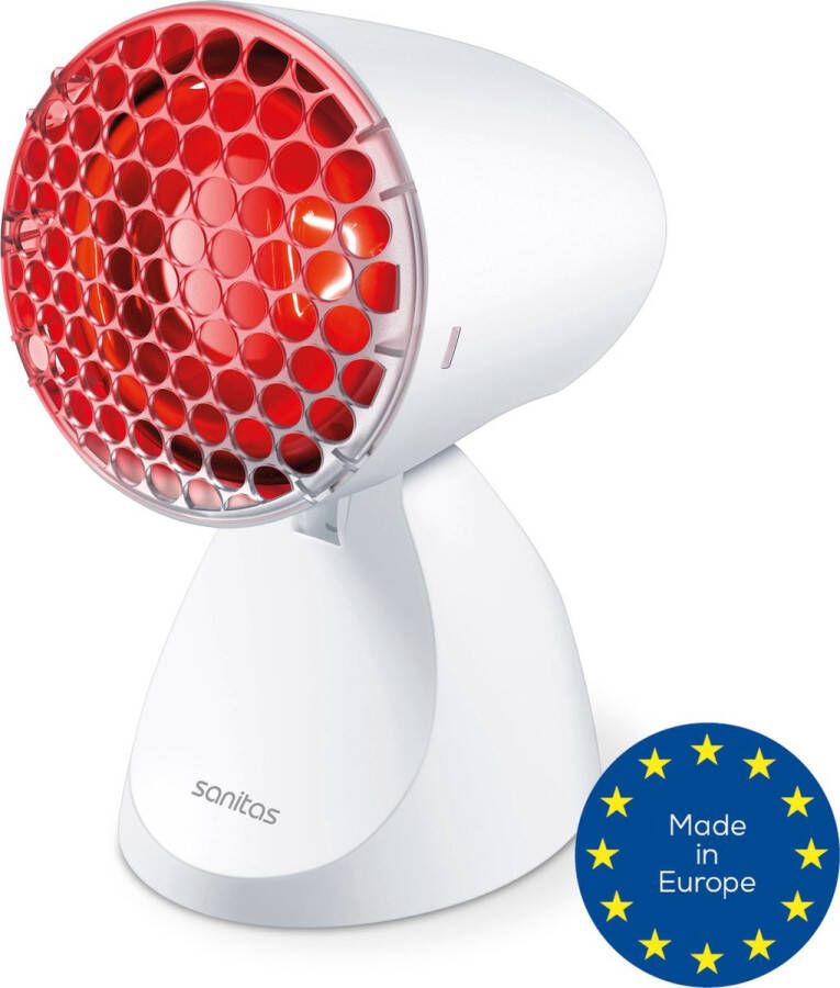 Sanitas SIL 06 Infraroodlamp Verstelbaar: 5 kantelstanden Incl. beschermrooster Medisch gecertificeerd Incl. bril 100 Watt 2 Jaar garantie