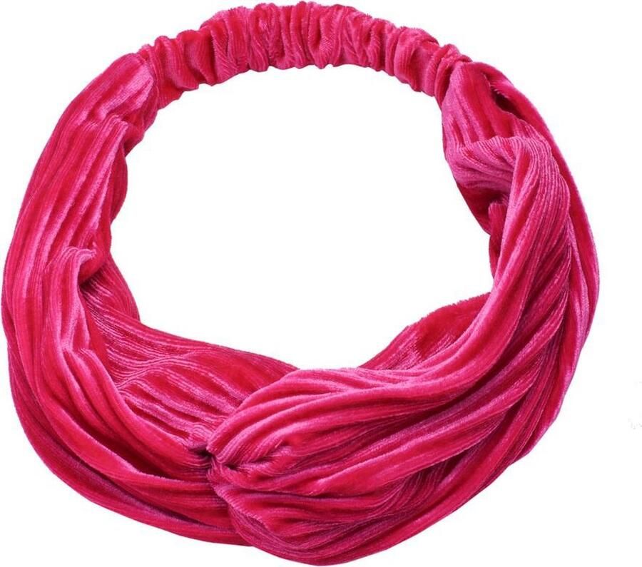 Sansira Haarband Rib Velvet Fuchsia