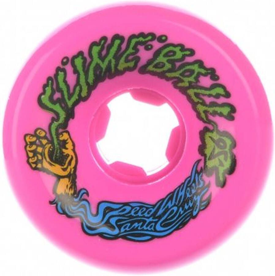 Santa Cruz 60mm Slime Balls Scuwads Vomits 95A skateboardwielen neonpink