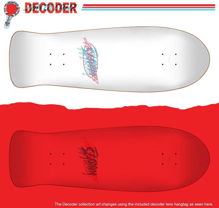 Santa Cruz Meek Slasher Decoder 10.1 oldschool skateboard deck