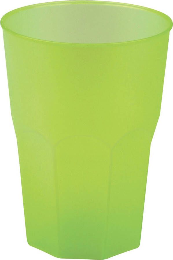 Santex drinkglazen frosted groenA 6xA 420 ml onbreekbaar kunststof Cocktailglazen Drinkglazen