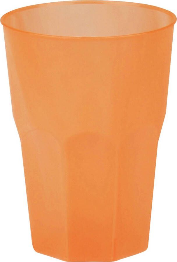 Santex drinkglazen frosted oranjeA?A 6xA?A 420 ml onbreekbaar kunststof Cocktailglazen Drinkglazen