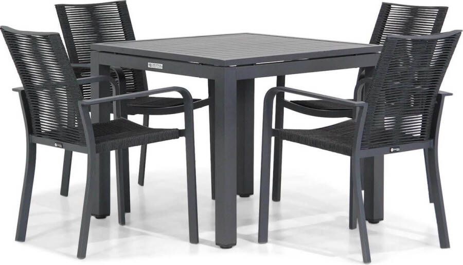 Santika Furniture Santika Annisa Concept 90 cm dining tuinset 5-delig