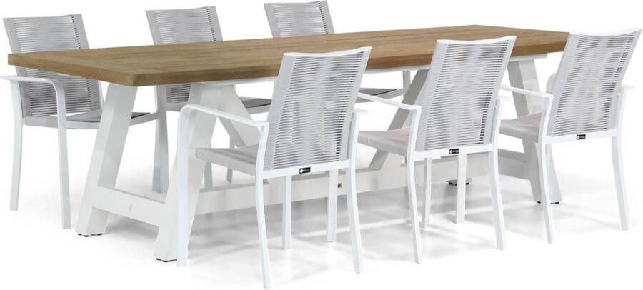 Santika Furniture Santika Annisa Florence 260 cm dining tuinset 7-delig