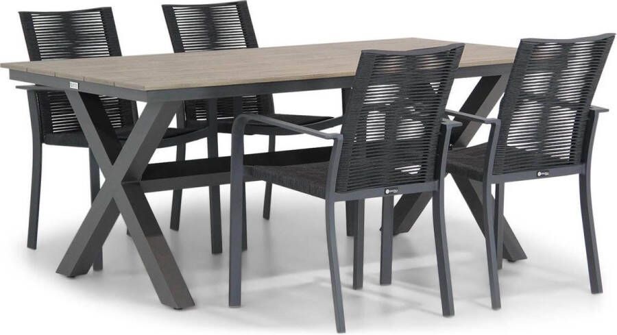 Santika Furniture Santika Annisa Forest 180 cm dining tuinset 5-delig