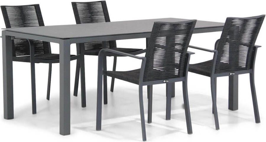 Santika Furniture Santika Annisa Pallazo 180 cm dining tuinset 5-delig