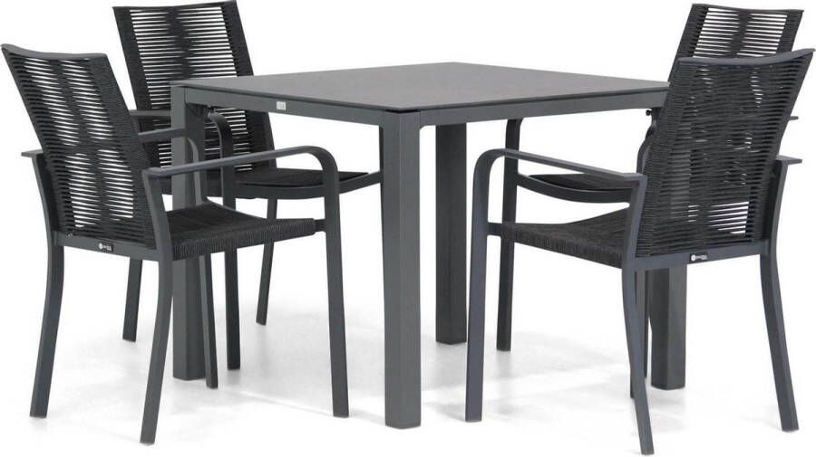 Santika Furniture Santika Annisa Pallazo 90 cm dining tuinset 5-delig