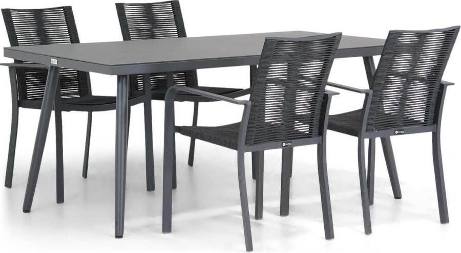 Santika Furniture Santika Annisa Valencia 170 cm dining tuinset 5-delig