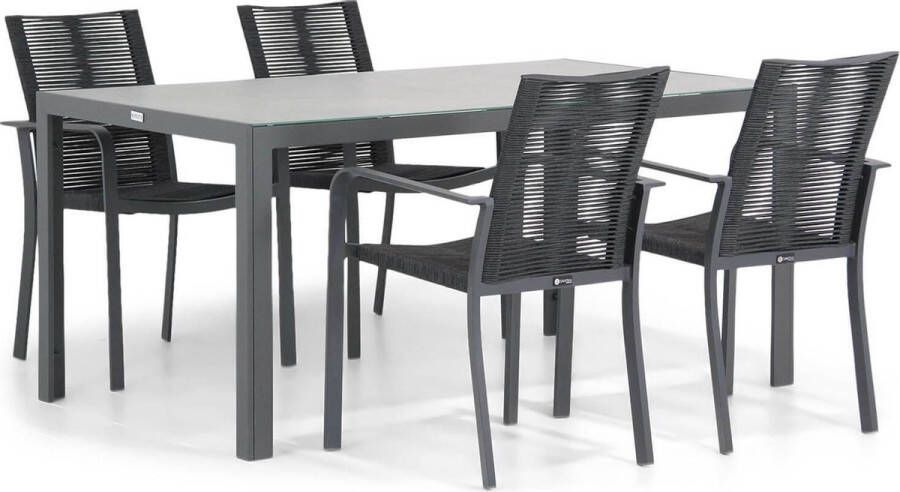 Santika Furniture Santika Annisa Varano 160 cm dining tuinset 5-delig