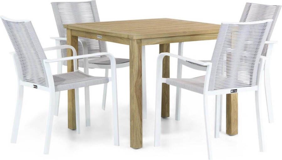 Santika Furniture Santika Annisa Weston 90 cm dining tuinset 5-delig