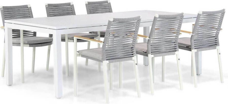 Santika Furniture Santika Giovane Concept 220 cm dining tuinset 7-delig
