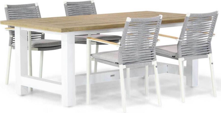 Santika Furniture Santika Giovane Los Angeles 200 cm dining tuinset 5-delig