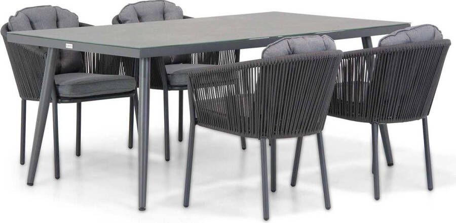 Santika Furniture Santika Novita Sophia 180 cm dining tuinset 5-delig