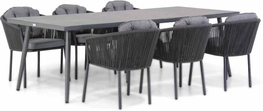 Santika Furniture Santika Novita Sophia 240 cm dining tuinset 7-delig