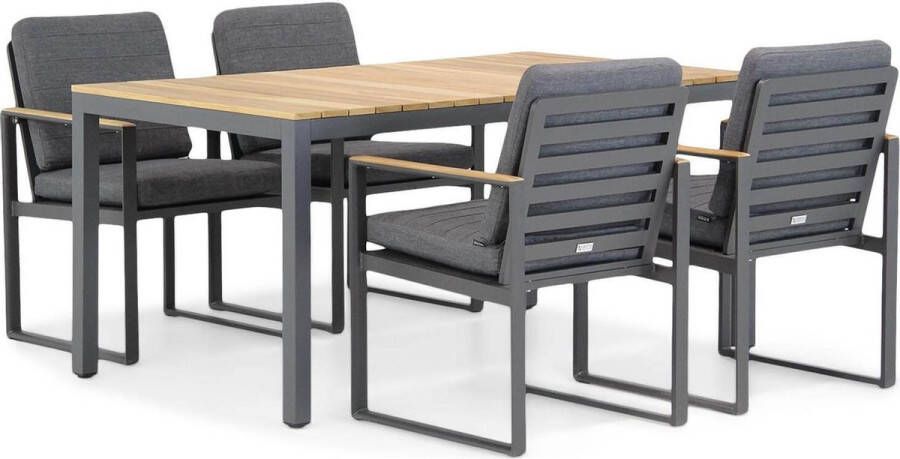 Santika Furniture Santika Soray Mazzarino 160 cm dining tuinset 5-delig