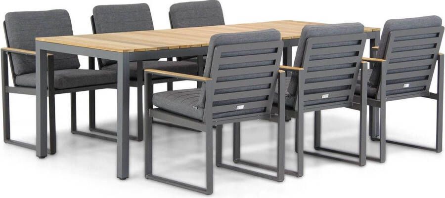 Santika Furniture Santika Soray Mazzarino 220 cm dining tuinset 7-delig