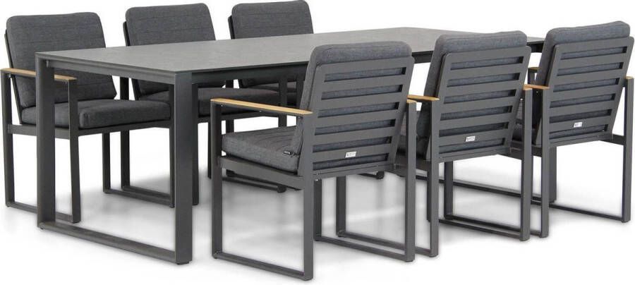 Santika Furniture Santika Soray Zaga 220 cm dining tuinset 7-delig