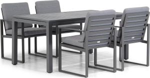 Santika Furniture Santika Zaga Concept 160 cm dining tuinset 5-delig