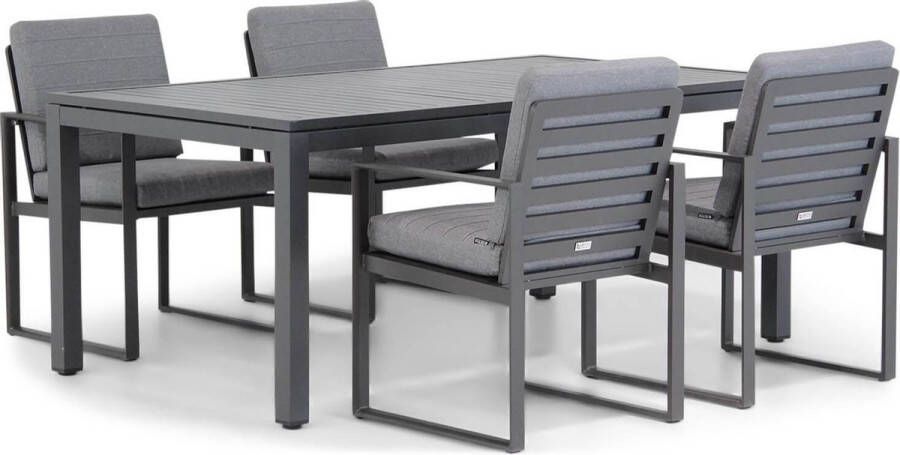 Santika Furniture Santika Zaga Concept 180 cm dining tuinset 5-delig