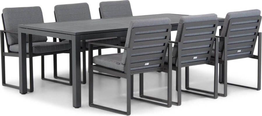 Santika Furniture Santika Zaga Concept 220 cm dining tuinset 7-delig