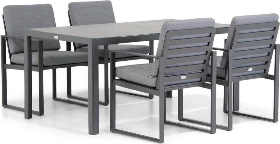 Santika Furniture Santika Zaga Varano 160 cm dining tuinset 5-delig