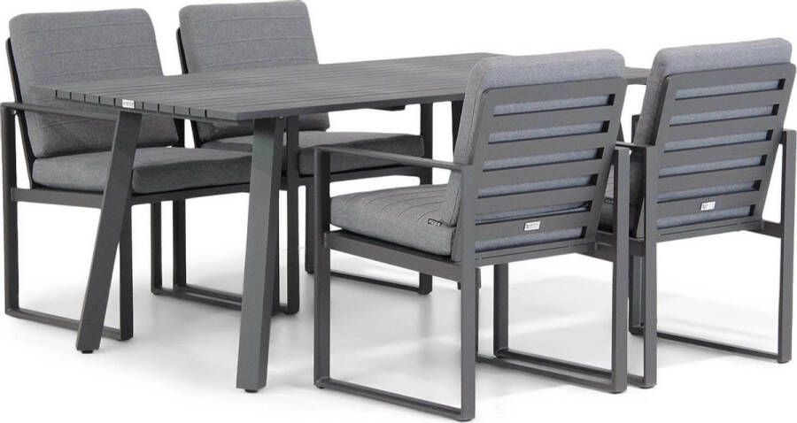 Santika Furniture Santika Zaga Villagio 170 cm dining tuinset 5-delig