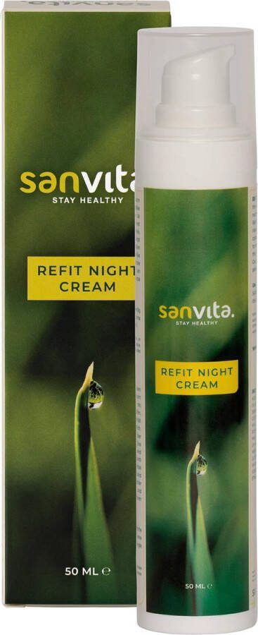 Sanvita Healthy Natuurlijke paardenmelk nachtcrème Refit Night Cream tegen huidklachten