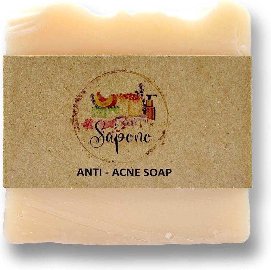 Sapono Anti-Acne Zeep Bestrijdt Acne Gezichtsverzorging Handzeep