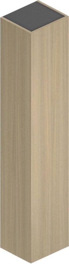 Saqu Alba Badkamerkast 34.9x30.2x175 cm Naturel Eiken Kolomkast Badkamer Hoog Opbergkast