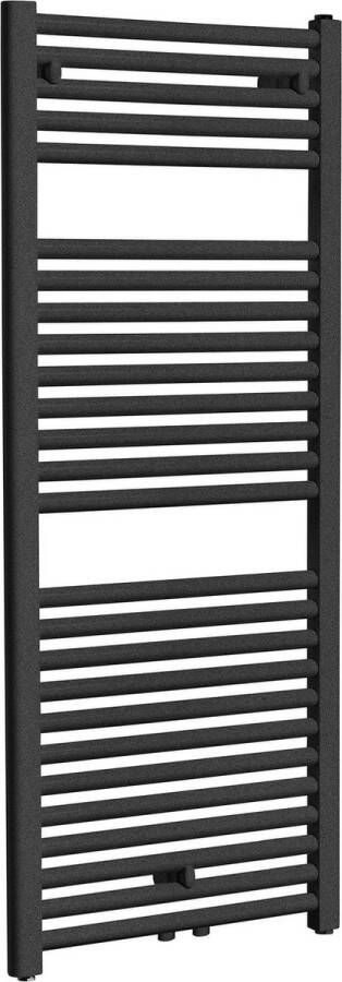 Saqu Calm Handdoekradiator 538W 118.5x45 cm Mat Antraciet Verwarming Badkamer Handdoekrek Radiator
