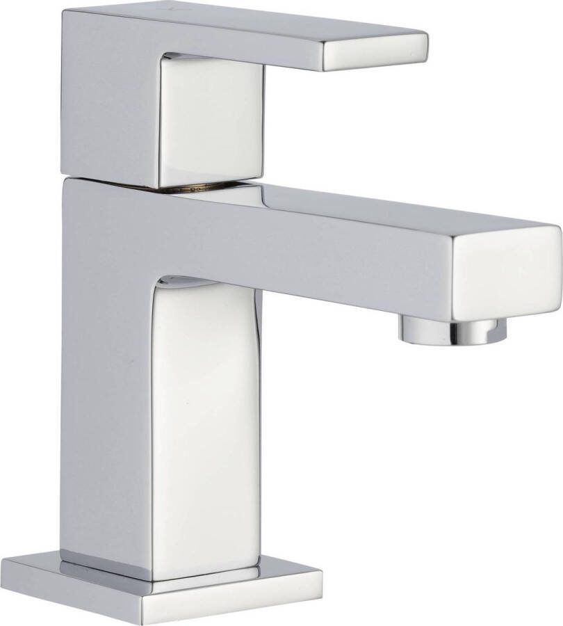 Saqu Cubo Fonteinkraan 11.30 cm Chroom Toiletkraan Koudwaterkraan WC Kraan