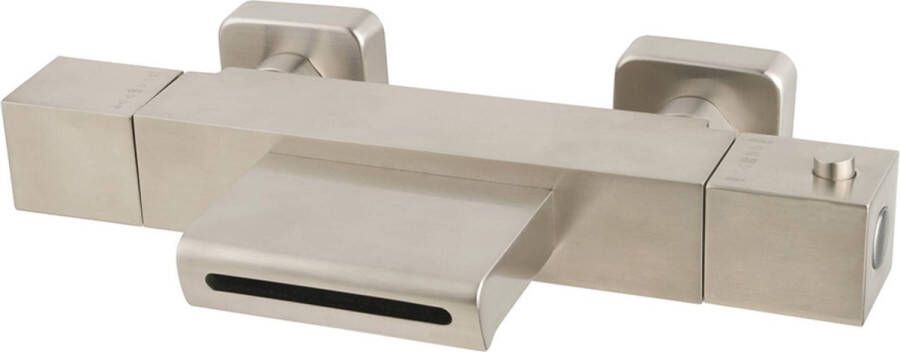 Saqu Cubo Rainfall Badkraan Mengkraan 15 cm 30x16 5x5 9 cm Staal Thermostaatkraan