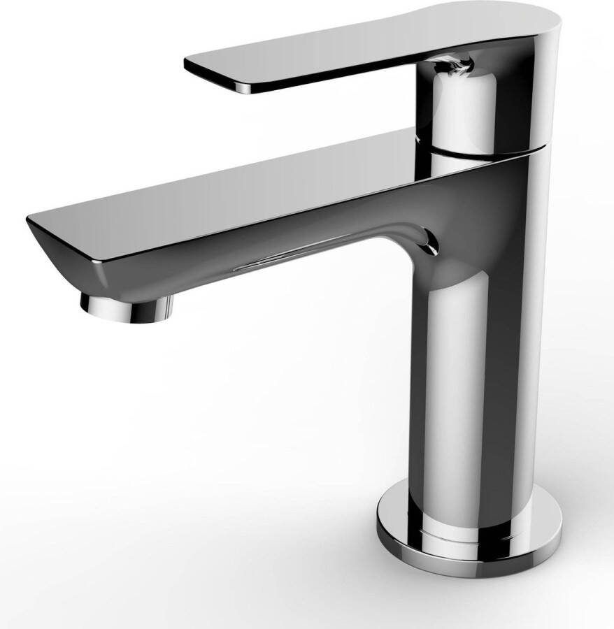 Saqu Design Collection 300 Fonteinkraan 12.70 cm Chroom Messing Toiletkraan Koudwaterkraan WC Kraan