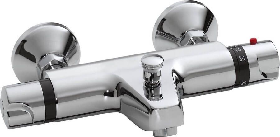 Saqu Ecoline Badkraan Thermostatisch 15 cm Chroom Thermostaatkraan