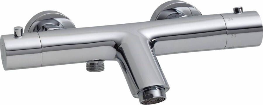 Saqu Essential Badkraan Thermostatisch 15 cm Chroom Thermostaatkraan