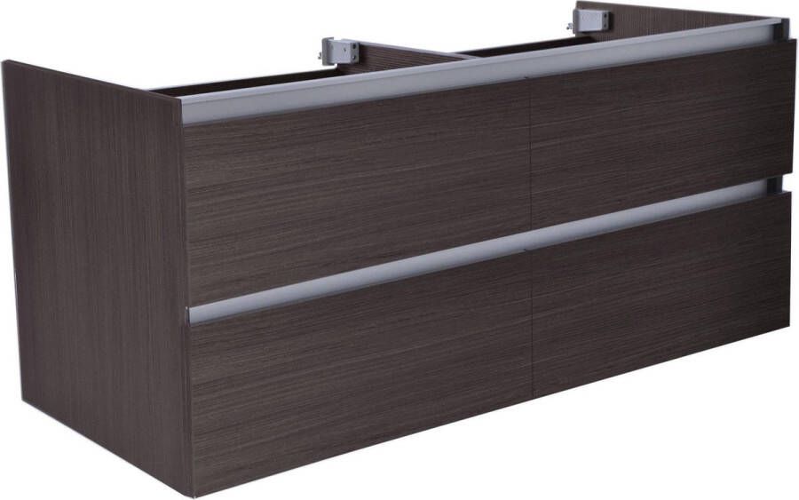 Saqu Estate Wastafel Onderkast 120x46 cm Grijs Badkamerkast Wastafelmeubel met Uitsparing
