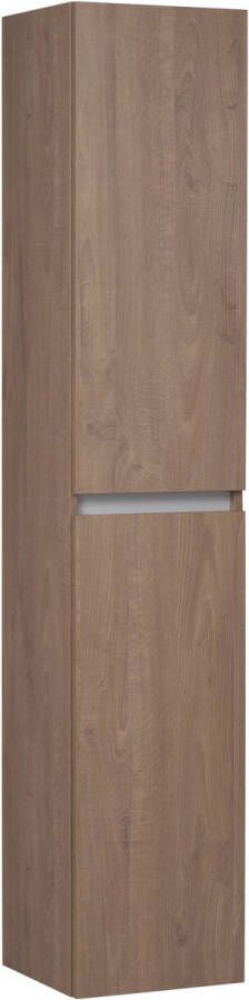 Saqu Gaia Badkamerkast 35x34x180 cm Toffee Kolomkast Badkamer Hoog Opbergkast