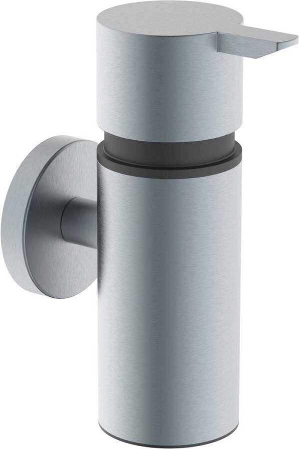 Saqu Nemo Zeepdispenser 90 ml Gunmetal met Bevestiging 5 5x9 8x14 cm Zeeppompje