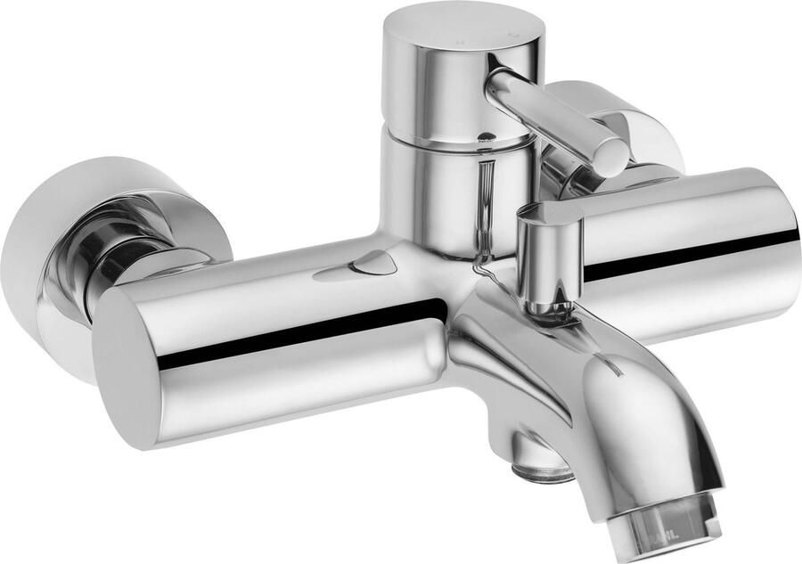 Saqu Classic Badkraan Mengkraan 15 cm Chroom Thermostaatkraan