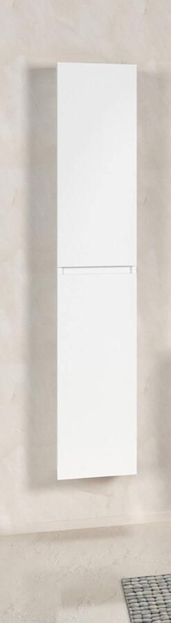 Saqu Diverso Badkamerkast 40x30x160 cm Mat Wit Kolomkast Badkamer Hoog Opbergkast