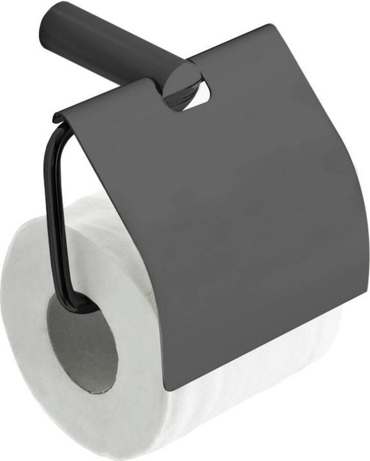 Saqu Lodge WC Rolhouder 11 9x7 4x12 5 cm Grijs Toiletrolhouder WC Papier Houder