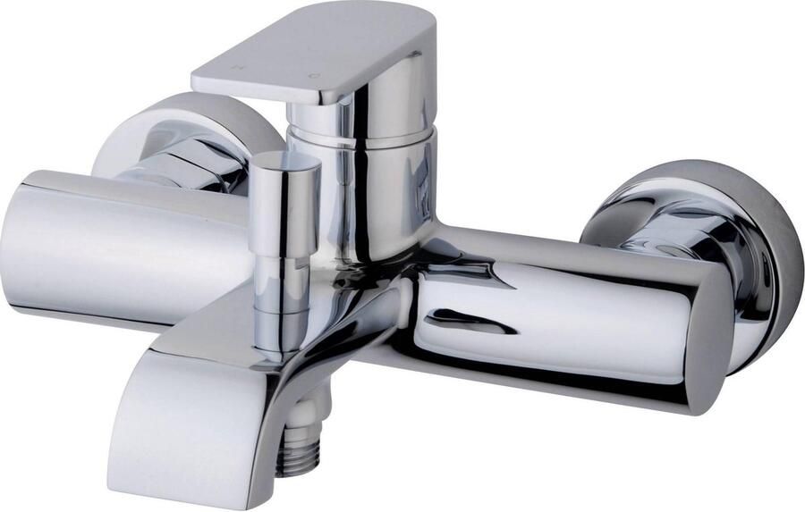 Saqu Majestic Badkraan Mengkraan 15 cm Chroom Thermostaatkraan