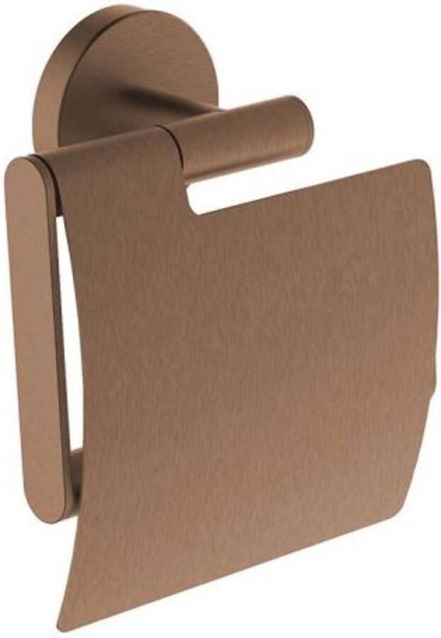 Saqu Nemo WC Rolhouder met Klep 12 8x5 6x14 2 cm Koper Toiletrolhouder WC Papier Houder